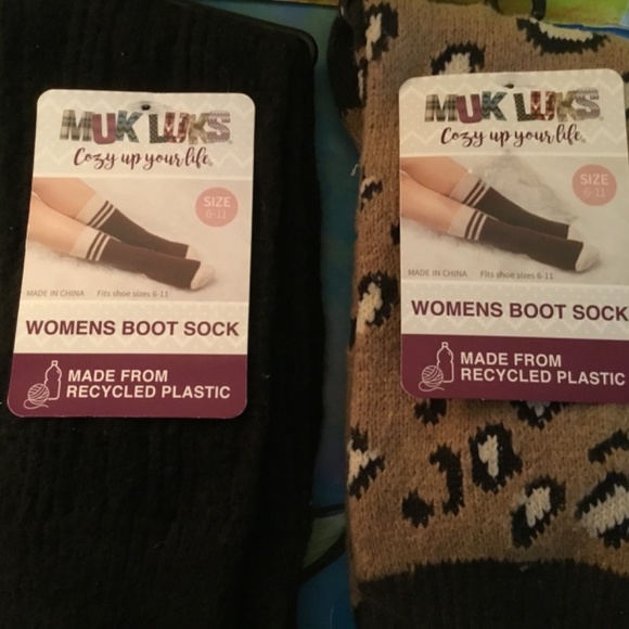 NEW MUK LUKS BOOT SOCKS SIZE 6-11. - Picture 2 of 3